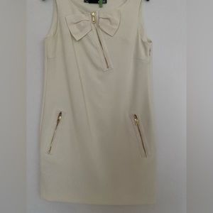 Off white Moschino Mini dress with bow ties!! Size S
